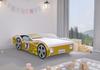 Cama infantil Coche CORVETTA 140x70 AMARILLO