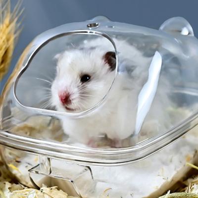 Hamster Kum Banyo Plastik Şeffaf Kum Banyosu Konteyner Tuvalet Küvet Hamster Chinchilla
