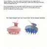 Soft Silicone Scalp Massage Brush, Multi-functional Hair Care Tool for Home, Travel and Salon