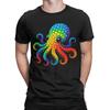 Mens Cute Octopus Lovers Fans T Shirt  100 Cotton Tops Funny Short Sleeve Round Neck Tees Printing TShirt