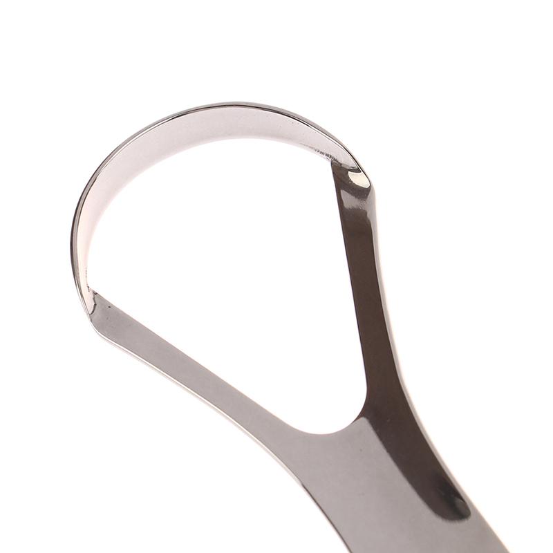 Stainless Steel Tongue Scraper Tongue Metal Cleaner Dental Oral Care Tool