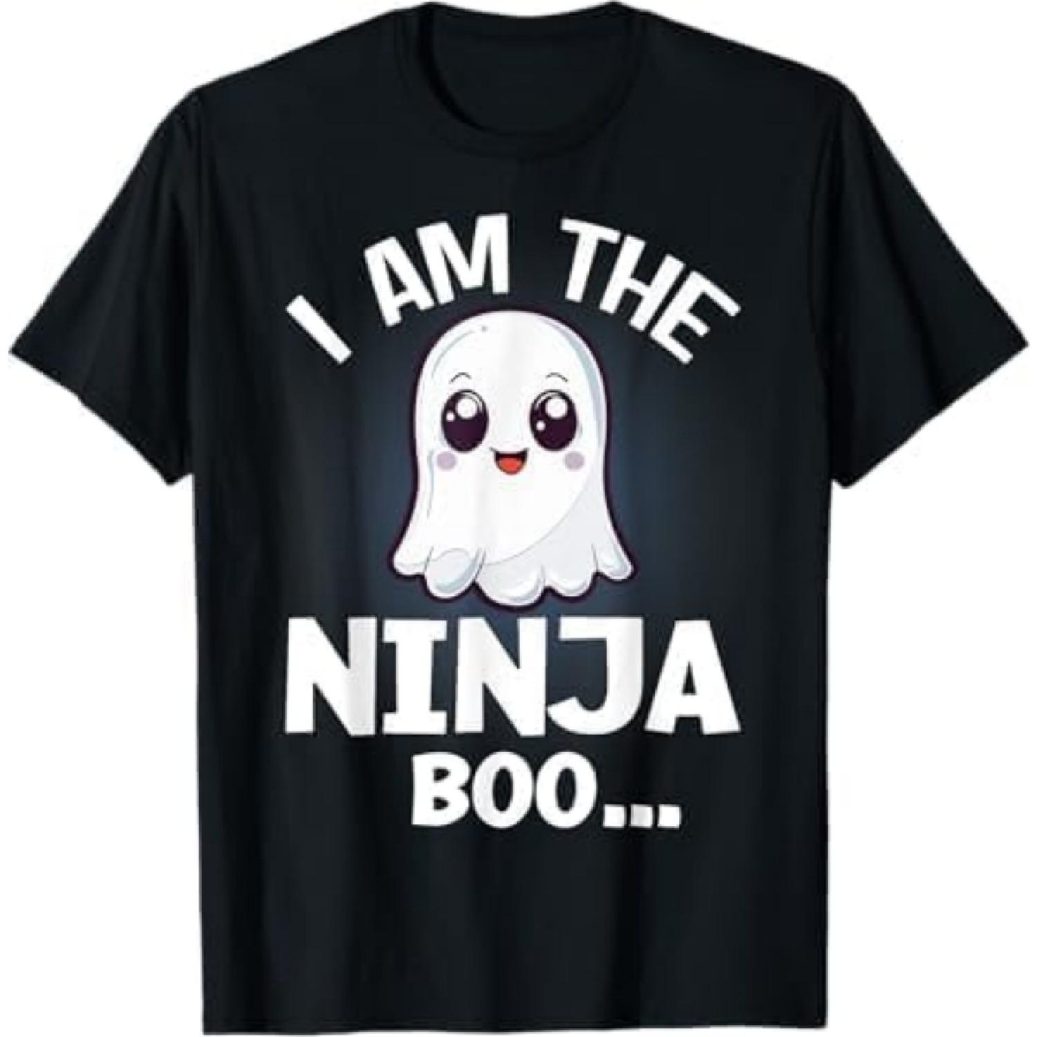I Am The Ninja Boo Halloween Matching Costume T-Shirt Khan Mens Womens Tank Top Sweatshirt Hoodie 678 Black XXXXXL разноцветный