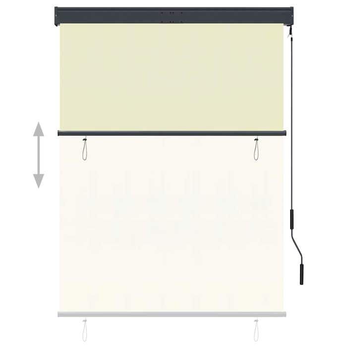 VidaXL Store Roulant d'Extérieur Store Rétractable Vertical Balcon Jardin Pergola Terrasse Patio Blocage des UV 145965