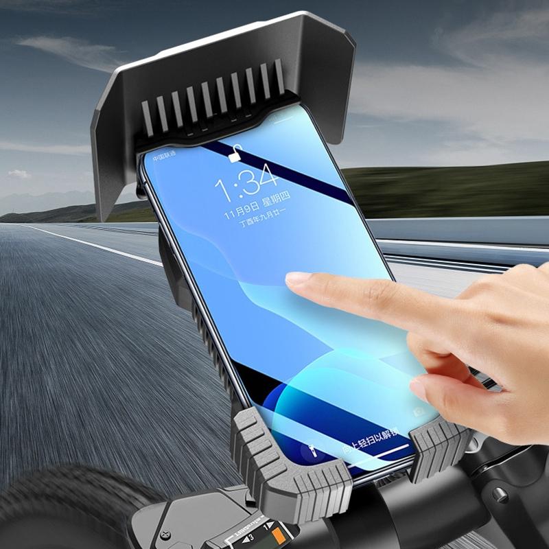 Bicycle Phone Holder Motorcycle Bike Handlebar Rear-View Mirror Phone Case For Iphone Android Bike Motorbike Phone Stand Mount