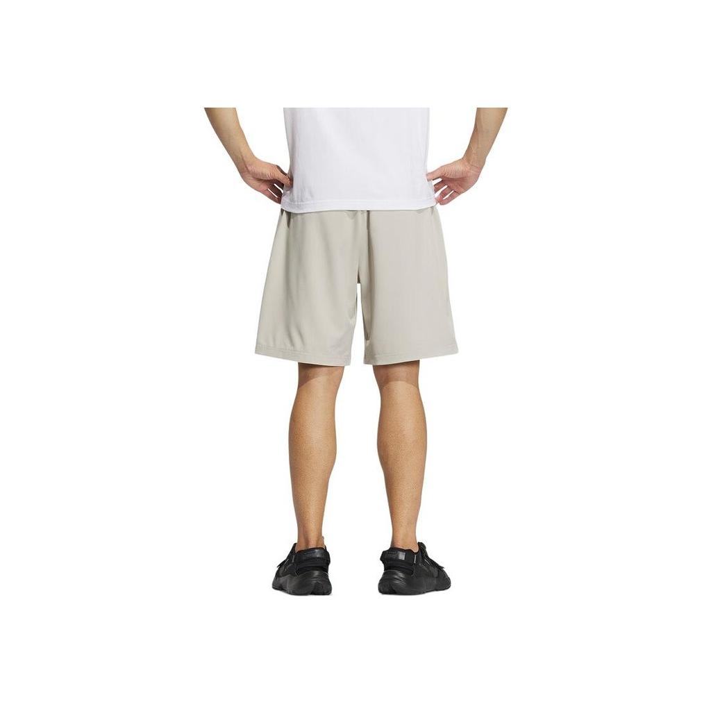 adidas Comfortable Quick-Dry Athletic Woven Shorts Men Bottoms Beige IS0286
