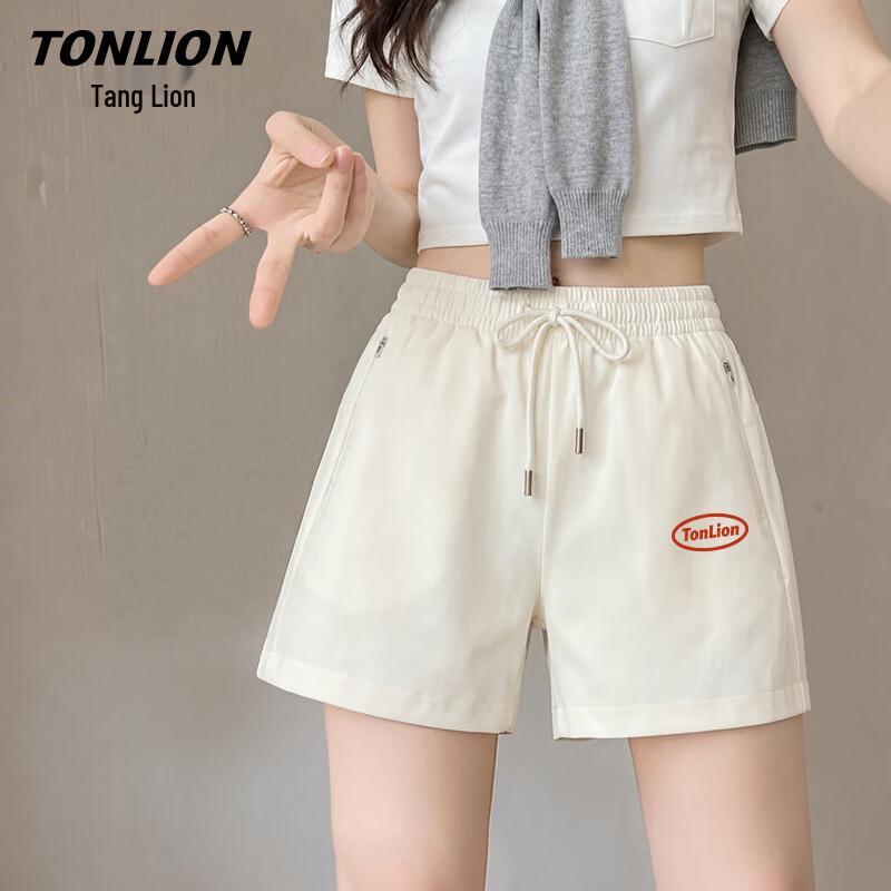 TonLion Women s Drawstring A-line Casual Sport Shorts S