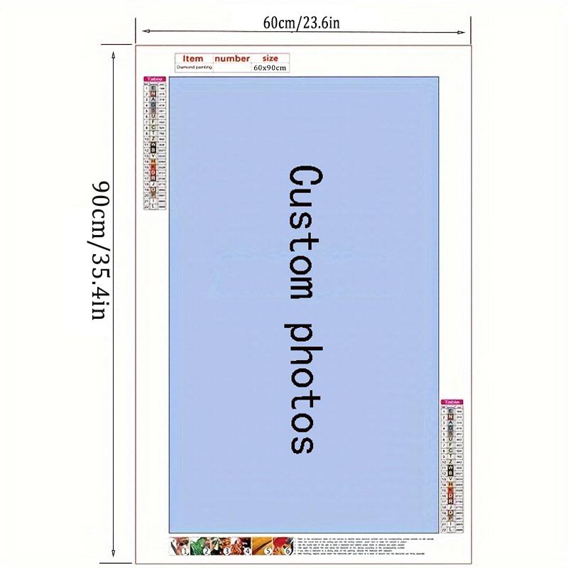 

DIY Алмазная картина фото на заказ полная круглая алмазная мозаика вышивка комплект украшение для дома уникальный подарок 60x90cm