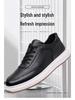 Men's 2024 Autumn Soft Leather Casual Sneakers - Soft Sole White Cowhide Shoes