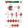 40Pcs Electroplated Balls Christmas Tree Ornament Plastic New Year Christmas Gifts Boxes Pendant Pendant DIY Crafts Painted