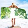 Bamboo Print Oversized Sand Free Beach Towel Women Summer Quick Dry Beach Towel Mens Microfiber Lightweight Travel Beach Towel