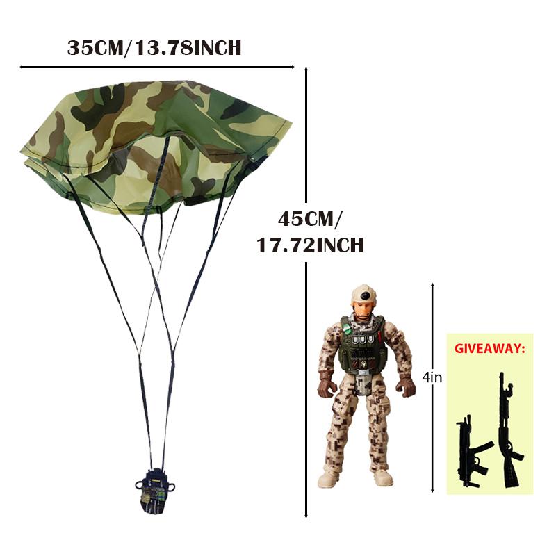 Parachute Toy Army Police Military Snow Navy Soldier Action Figure Toy Hand Throwing Kids Game for Boy Children Christmas Gift