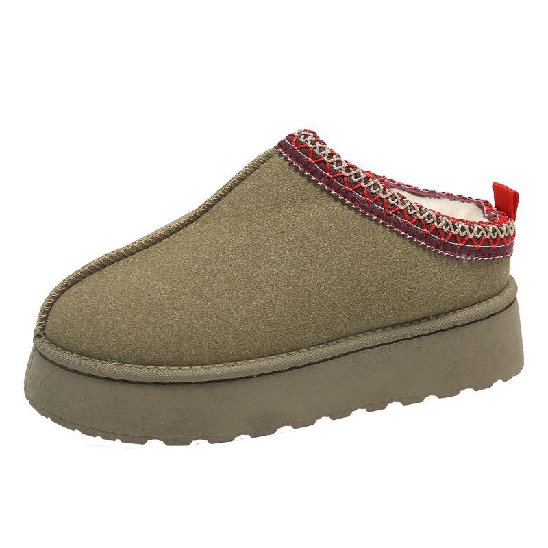 Nízké sněhule Podzimní a zimní Ploché Teplé Bavlněné Boty Ležérní Dámské Boty