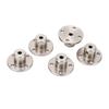 5pcs Flange Coupling Connector Professional Stainless Steel 3mm Inner Diameter Rigid Flange Shaft