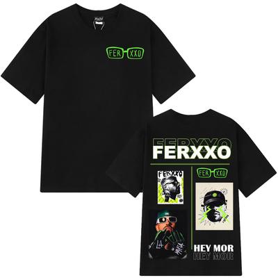 Rapper Feid Ferxxo Tour 2026 Print Tshirt Men Women Hiphop Tshirts Casual Cotton Hiphop Loose Oversized Tshirts Fan Gifts