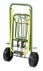 Capitán Ciervo (CAPITÁN CIERVO) Carrito de transporte plegable bicolor con cuerda de gancho, capacidad de peso 30 kg, amarillo x verde, UL-1039 F