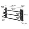 Yamazaki Home Tower 3797 Magnetic 3-Tier Towel Hanger for Washing Machine Black Direct from Japan