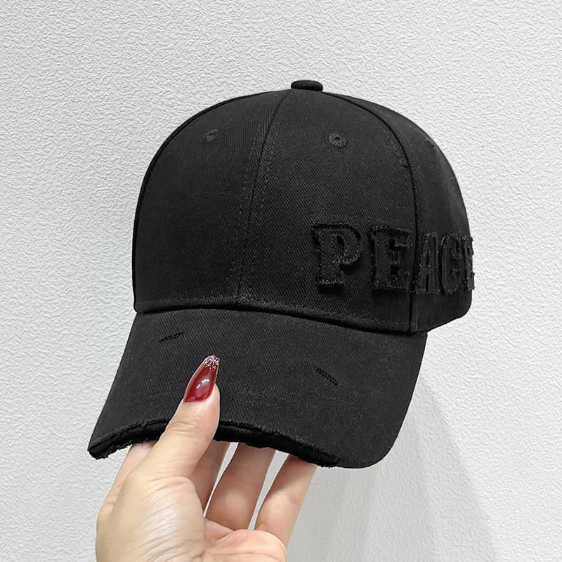 

Baseball Cap Men Women Autumn Cotton Embroidered Letter Sun Hat For Casual Sun Protection чёрный