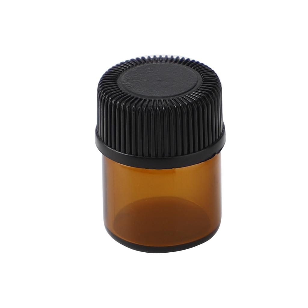 100Pcs Essential Oil Bottle Thick Glass Shock Resistant UV Protection Portable Essential Oil Bottle