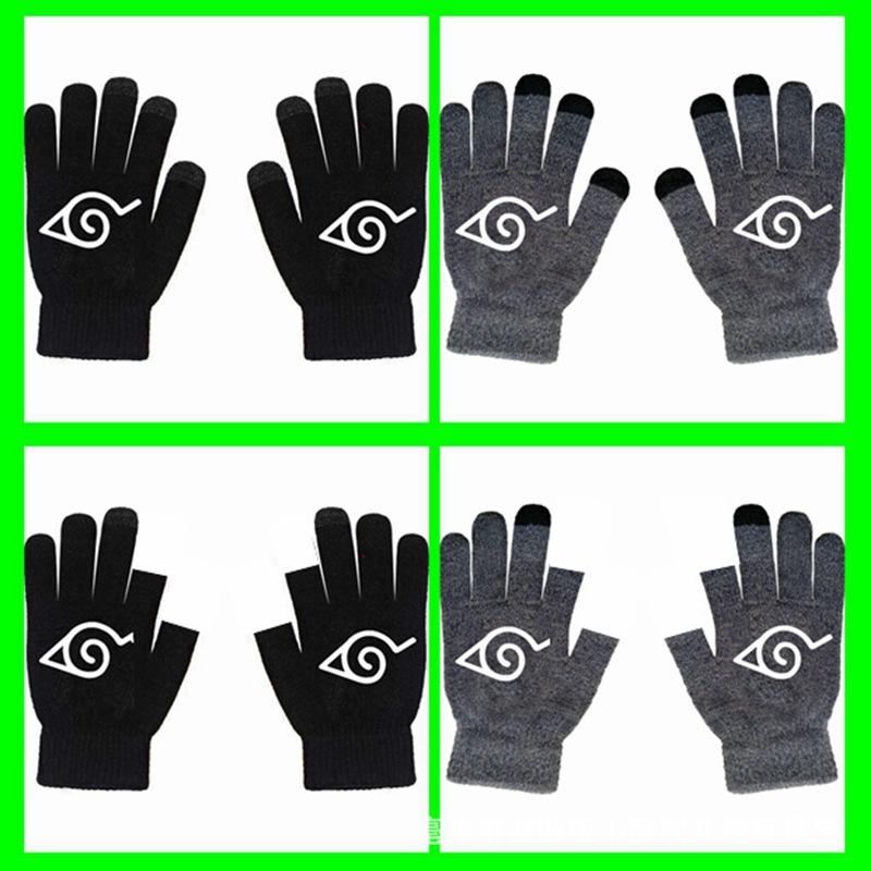One Piece, Luffy, Chopper, Zolona Mero, Anime Online Game Peripheral Gloves, Gray Full-finger Autumn and Winter Warm and Cold Protection