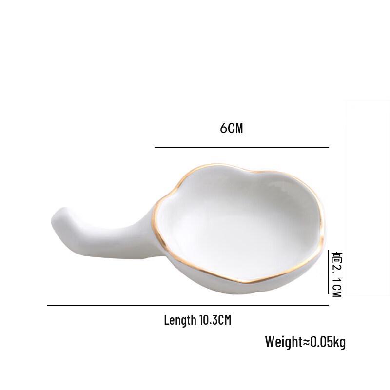 QYWEI White Ceramic Multi-purpose Chopstick & Spoon Rest