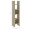 VidaXL Bibliothèque Chêne sonoma 40x35x180 cm Bois d’ingénierie 803401