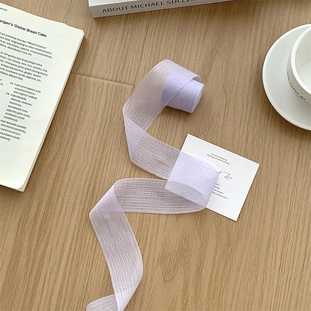 4cm Panglici din Fir pentru Înfășurat Cadouri, Buchete, Material de Ambalare Cadouri, Panglică Creativă din Șifon