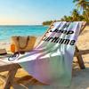 Juventus Customized Name Beach Towel Super Soft & Absorbent Perfect for Traveling Yoga Camping and Swimming