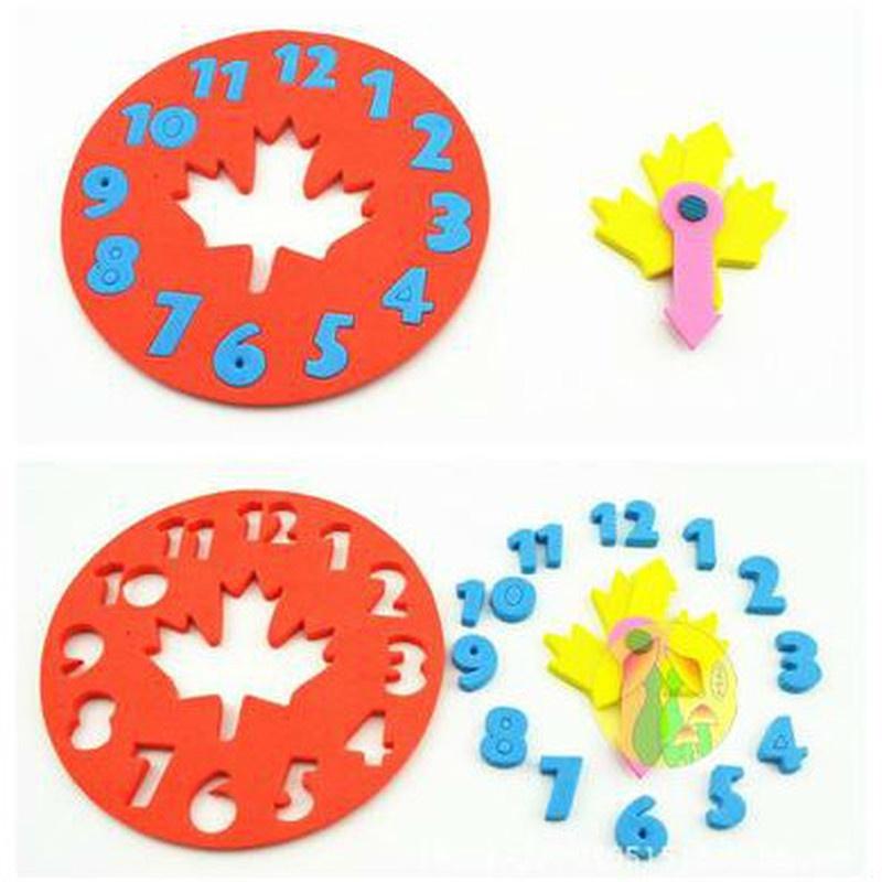 Kids Clock Learning Education Toy Fun Math Game for Children Baby Toy Gift 3-6 Years Old 3 Pcs/1 Pc