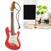 Miniature Guitar Model Simulation Innovative Wooden Electric Guitar Model with Hanging Rope for Presents Decor 01