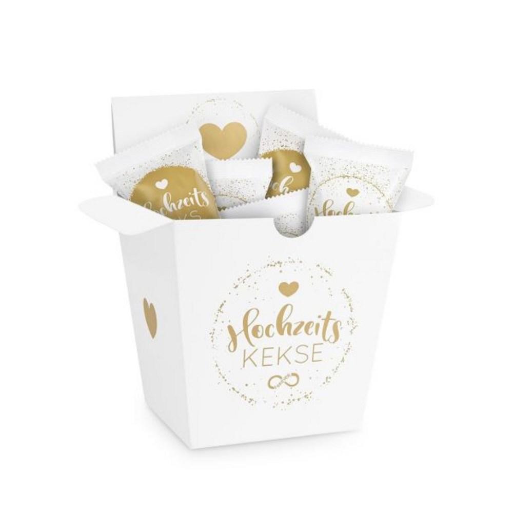 Scherzboutique 9 Pcs Wedding Biscuit Box Lucky Cookies Weddings — Freshly Baked Vegan Ideas for Decorations or Candy Bars for All Wedding Planners