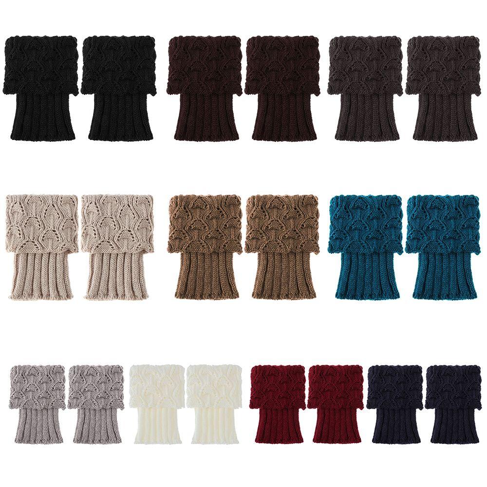 1 Pair Toppers Shoes Accessories Knit Crochet Boot Cuffs Leg Warmers Foot Cover Boot Socks