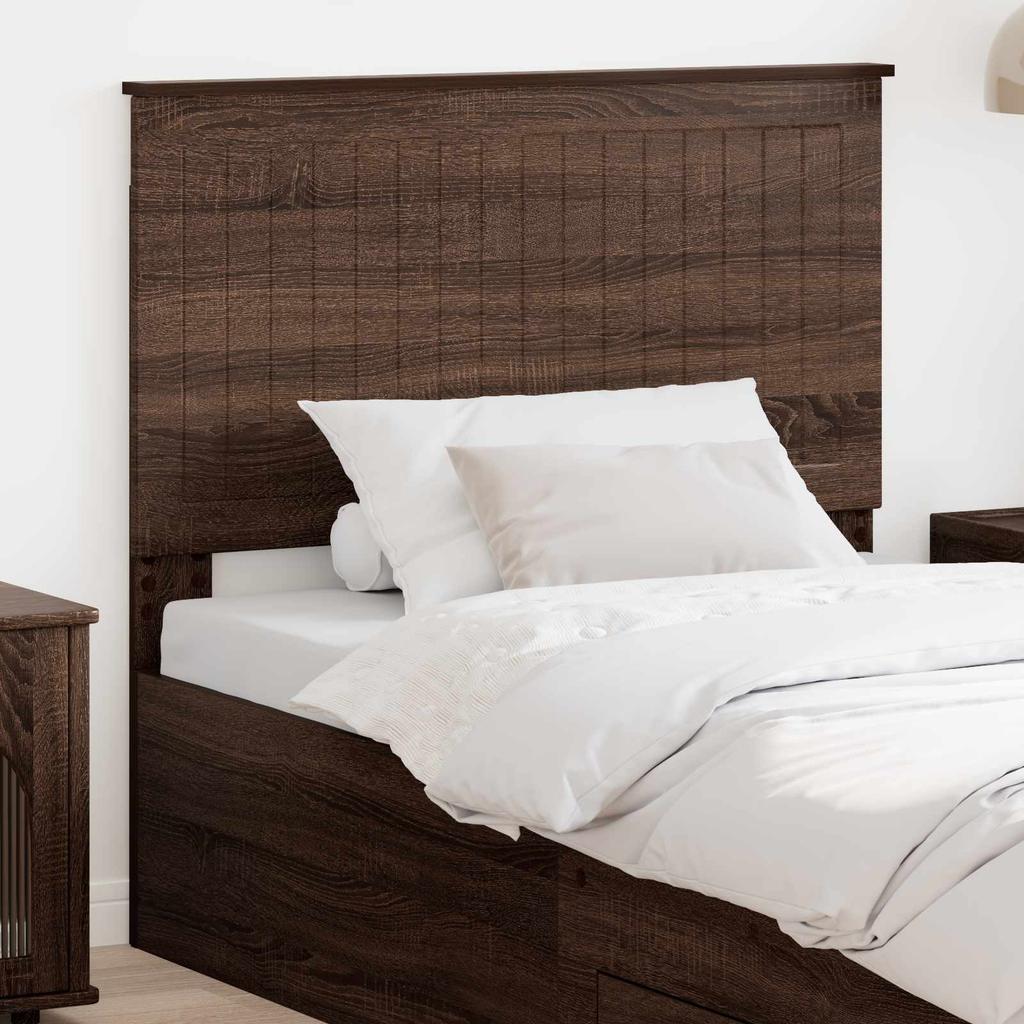 Headboard in Brown Oak Look 100 cm Particleboard