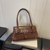 Fashion Minimalist Casual Small French Underarm Shoulder Baguette Handbag