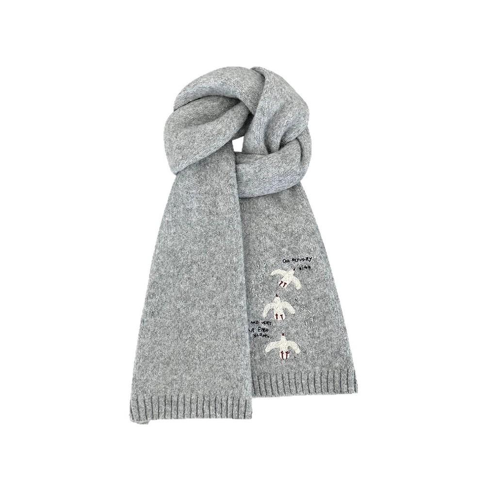 Warm Knitted Scarf Thickened Neck Scarf Fashion Winter Scarf Girls