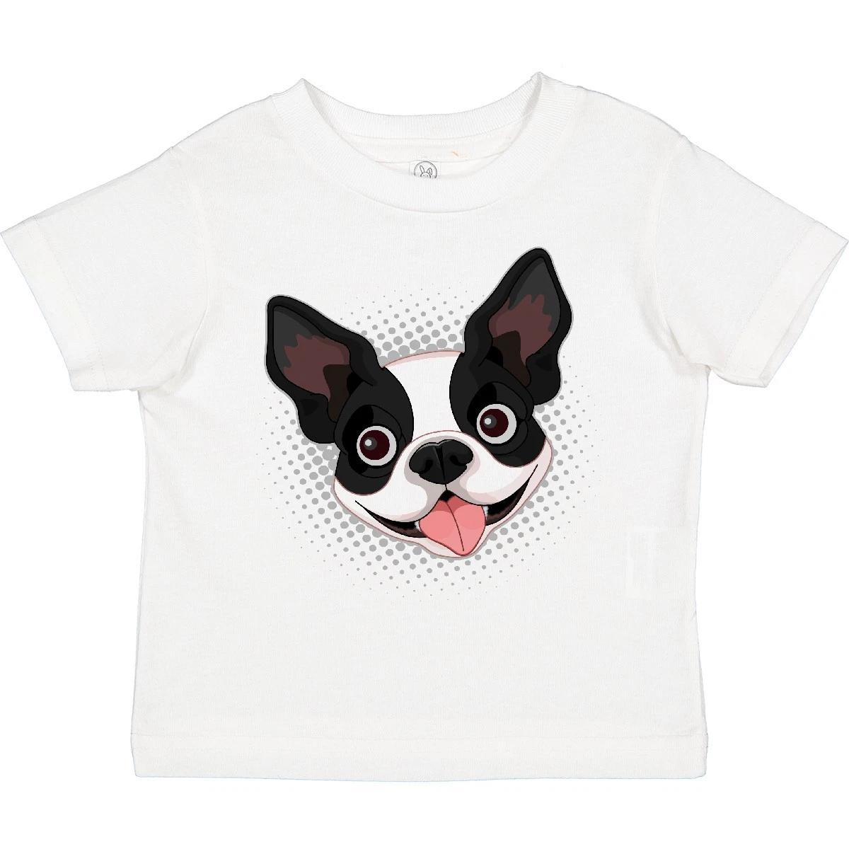 Inktastic Boston Terrier Dog Gift Toddler T-Shirt Mom Dad Pets Child Preschooler 100
