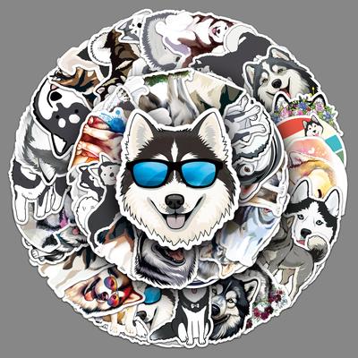 50 Alaska Graffiti Stickers Personalized Cartoon Cute Dog Decoration Mobile Phone Water Cup Guka Stickers