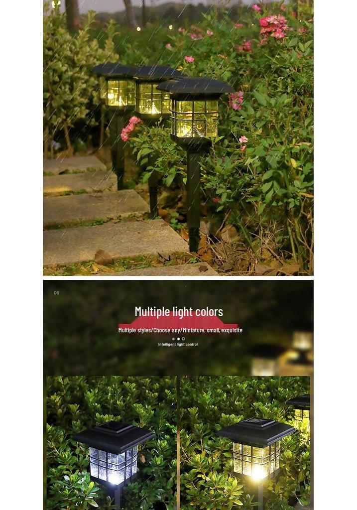 Solar Outdoor Decorative Post & Wall Light, Rainproof, Dual-Purpose for Fences, Villas, Courtyards, and Lawns