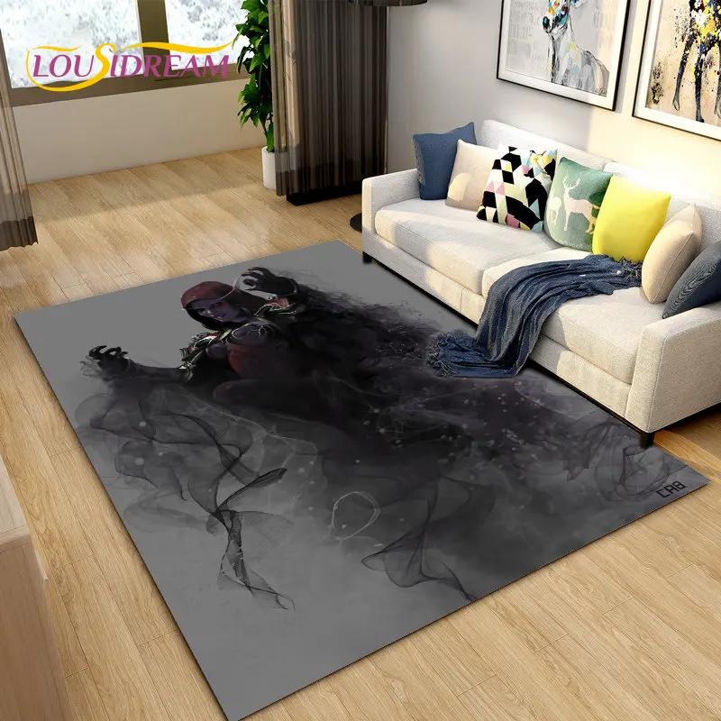 3D WOW, World of Warcraft Spielbereich-Teppich, groß, Teppich für Wohnzimmer, Schlafzimmer, Sofa, Fußmatte, Dekoration, rutschfeste Bodenmatte für Kinder
