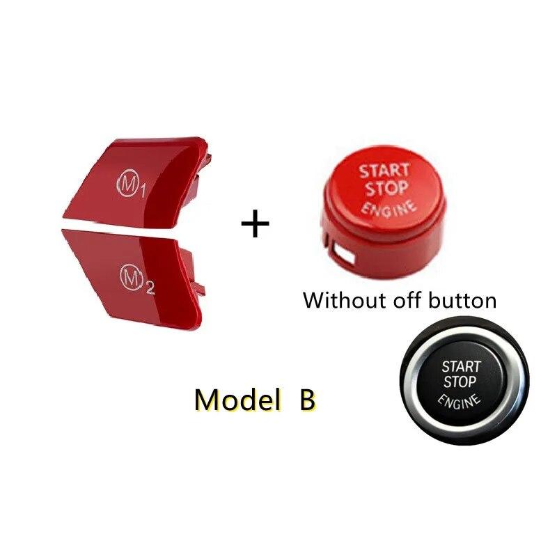 Volan mașină Buton M1 M2 și Buton de pornire a motorului pentru BMW M3 M4 M5 M6 X5M X6M F10 F15 F16 F30 F34 F36 M Sport