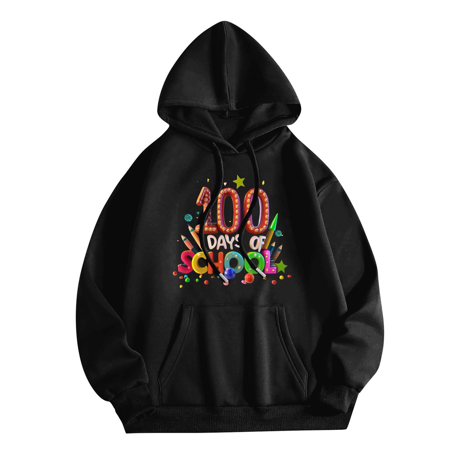 

Женская толстовка с капюшоном и круглым вырезом, длинными рукавами и цветочным принтом XL чёрный