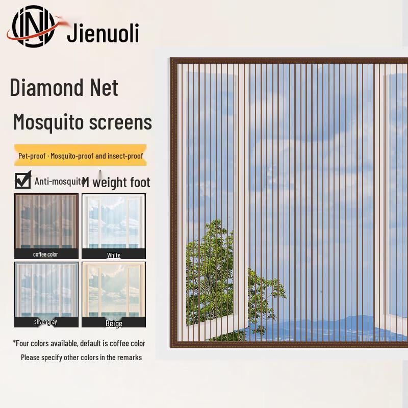 JNL N82123 Self-Adhesive Diamond Mesh Screen Window