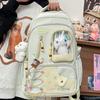 New junior high school student schoolbag large-capacity hanging trolley case wear-resistant and dirt-resistant college student casual backpack