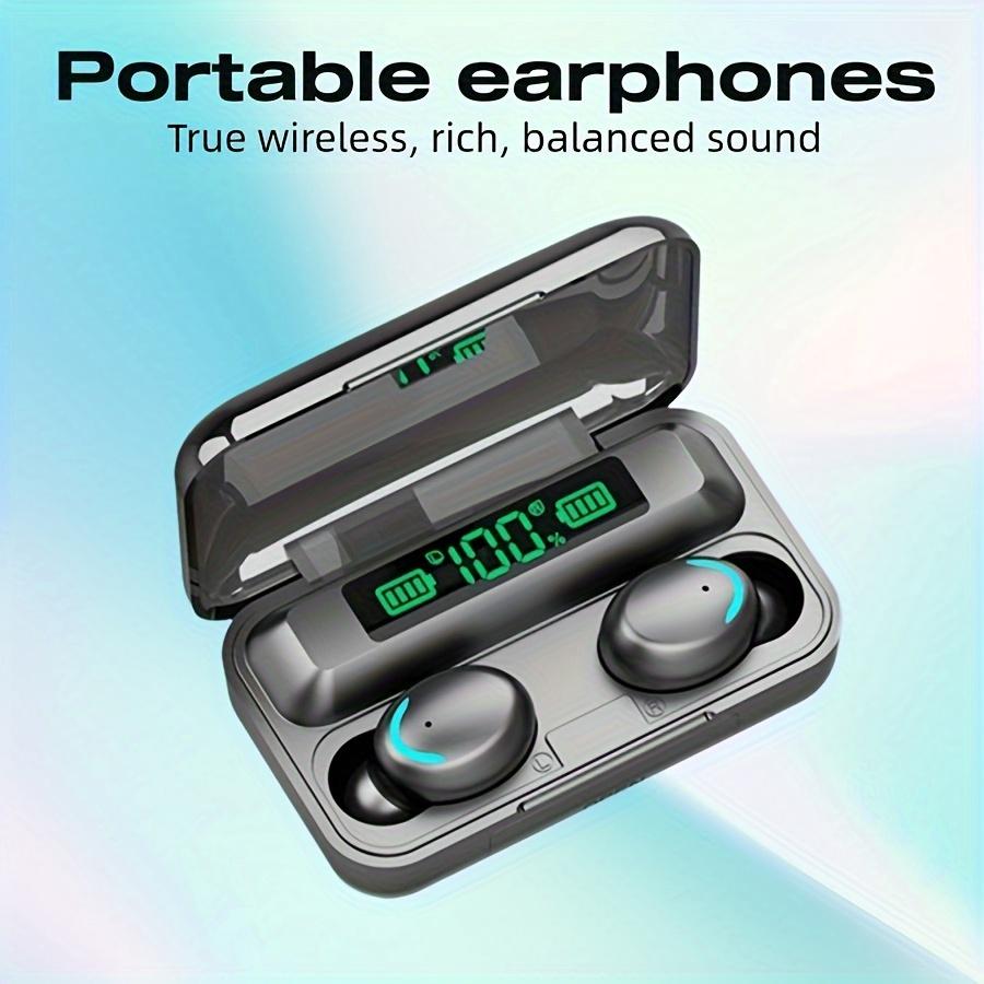 Auricolari wireless F9 TWS con custodia di ricarica, auricolari, stereo 9D, auricolari sportivi touch con microfono