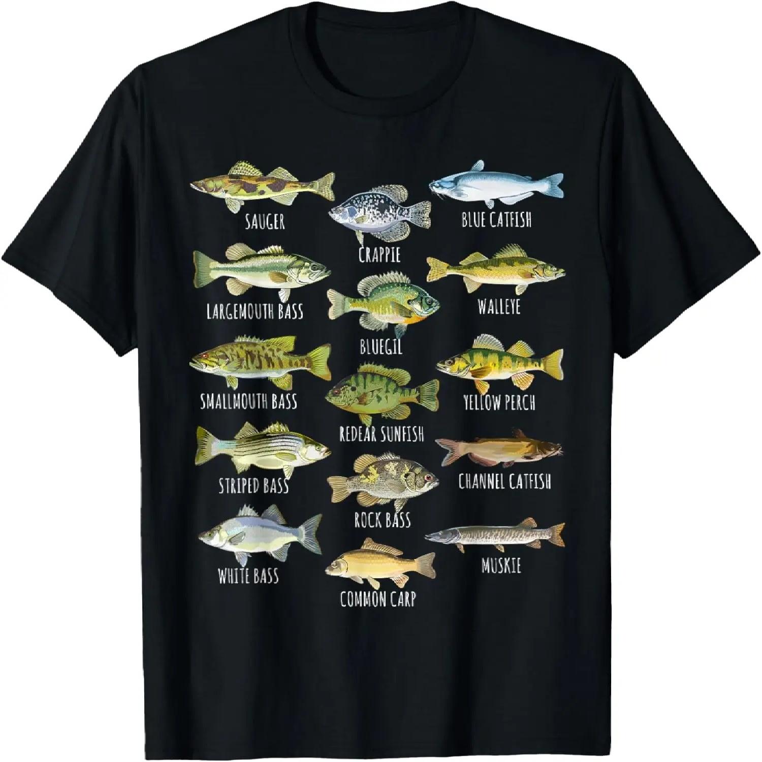 

Fish Species Biology Types Of Freshwater Fish Fishing T-Shirt XXXXXL різнокольоровий
