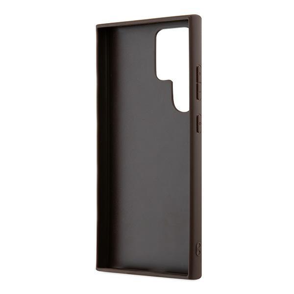 Guess Guhcs24Lg4Gfbr S24 Ultra S928 Brązowy/Brown Hardcase 4G Metal Gold Logo