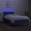 Maison Exclusive - Sommier à lattes de lit avec matelas LED Bleu 100x200 cm Tissu