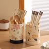 Vintage Ceramic Chopstick Holder Household Chopstick Storage Box with Draining Water Chopstick Spoon Holder Kitchens Accessories