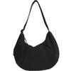Unisex Nylon Crossbody Bag - Large Capacity, Sports Style, Cycling-Friendly Dumpling Design