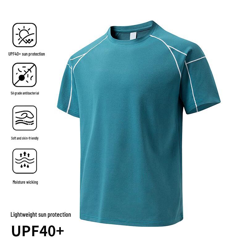 

VUUG Fashion Stitched Round Neck Short Sleeve T-Shirt 3XL
