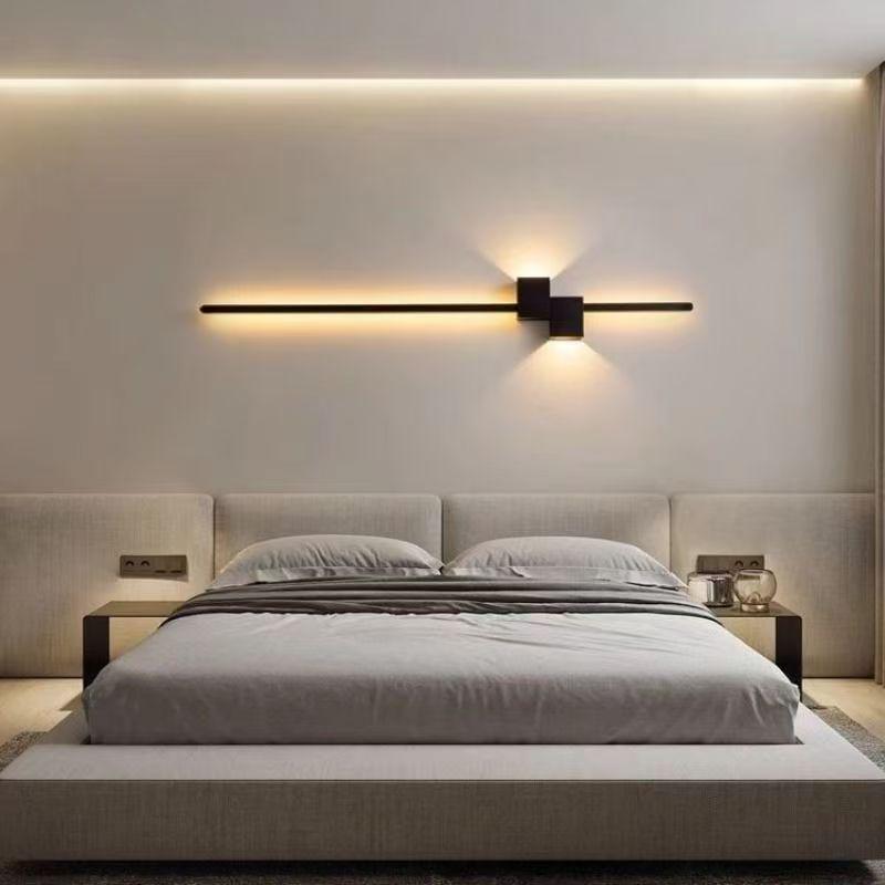Nordic Line LED Wall Lamp for Hallway, Bedroom, Bedside, and Corridor Background.